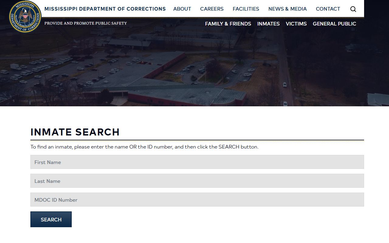 MDOC inmate search used to find a Jefferson County inmate by name or ID